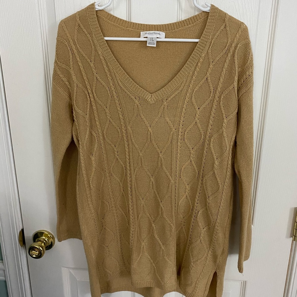 Motherhood Maternity Cable Knit Sweater